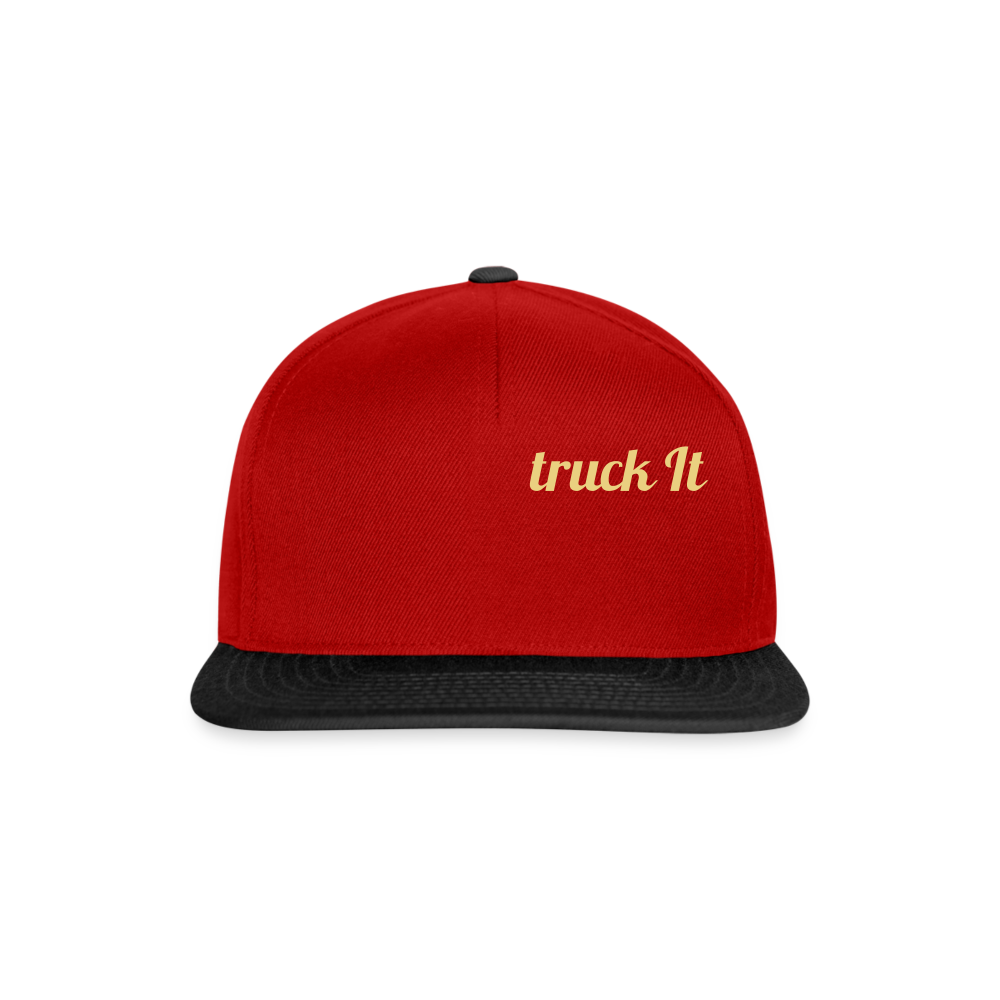 Snapback Cap - red/black