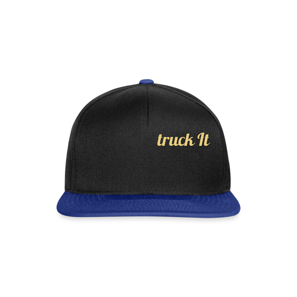 Snapback Cap - black/bright royal