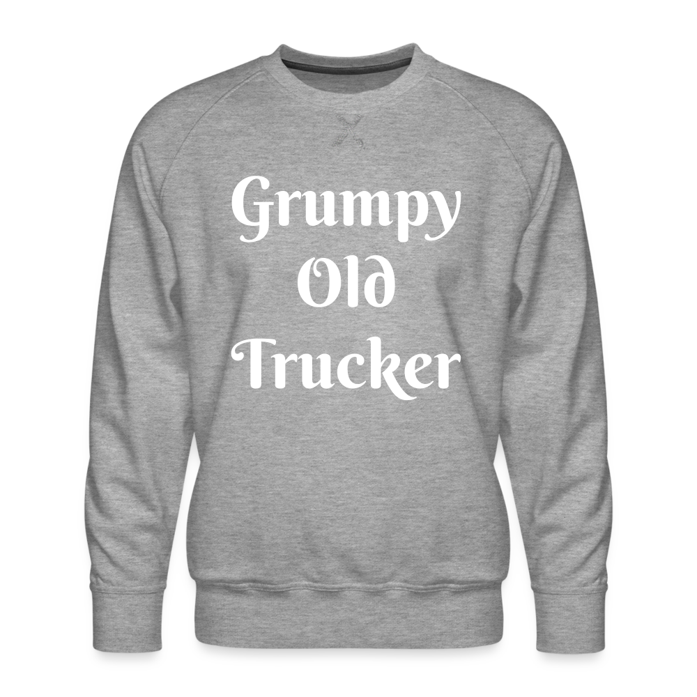 Grumpy old trucker Sweatshirt - heather grey