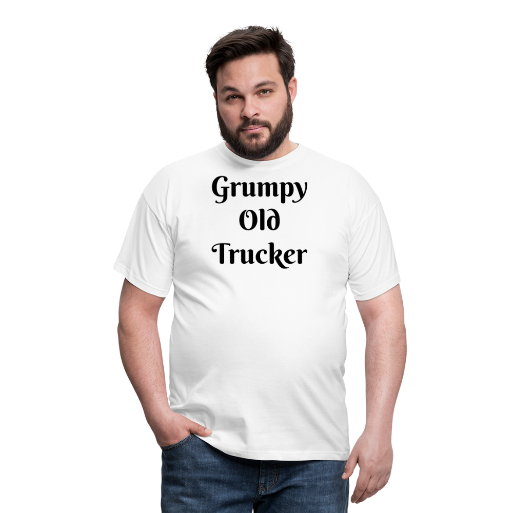 Grumpy old trucker Men's T-Shirt - white