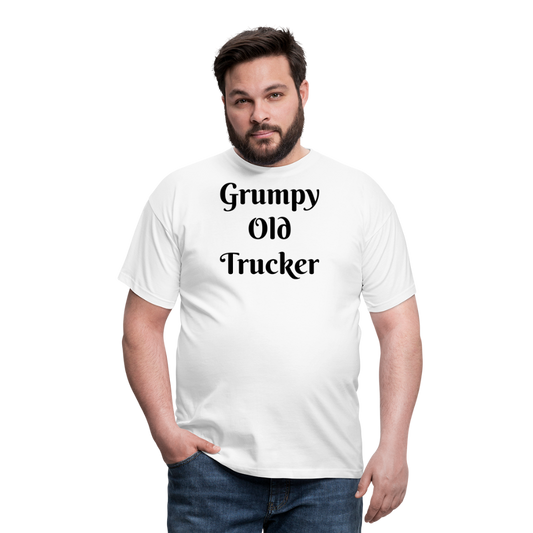 Grumpy old trucker Men's T-Shirt - white