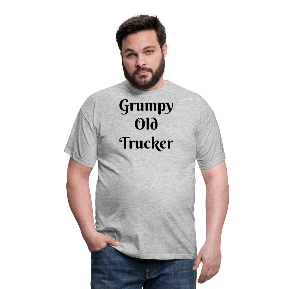 Grumpy old trucker Men's T-Shirt - heather grey