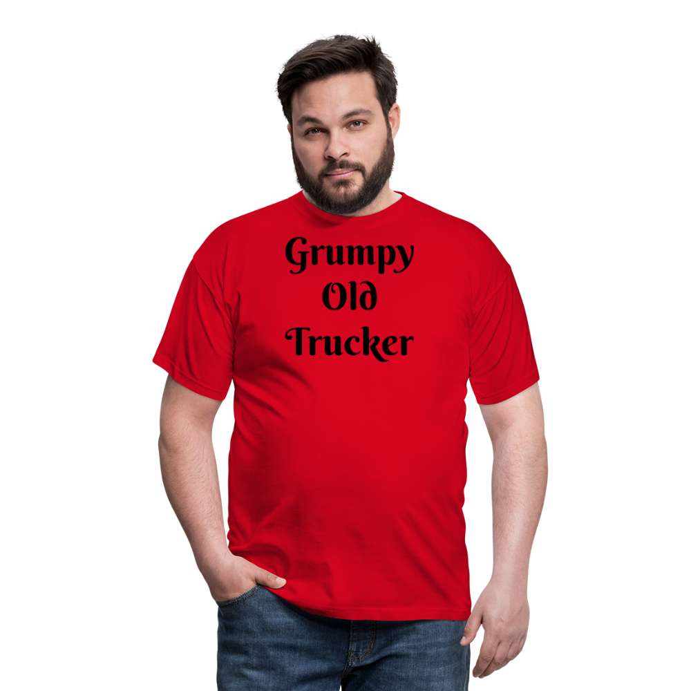 Grumpy old trucker Men's T-Shirt - red