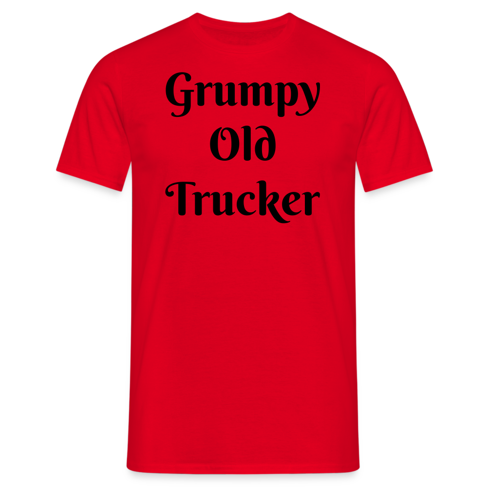 Grumpy old trucker Men's T-Shirt - red