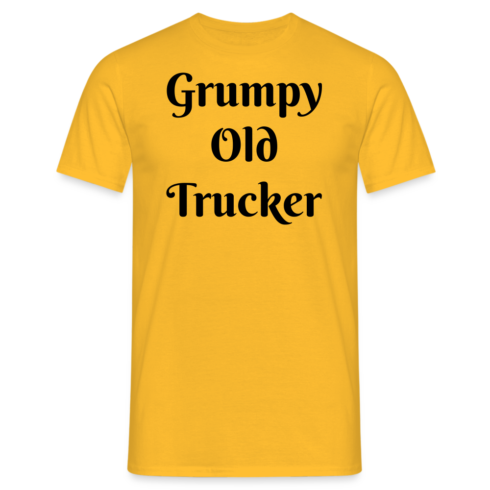 Grumpy old trucker Men's T-Shirt - yellow